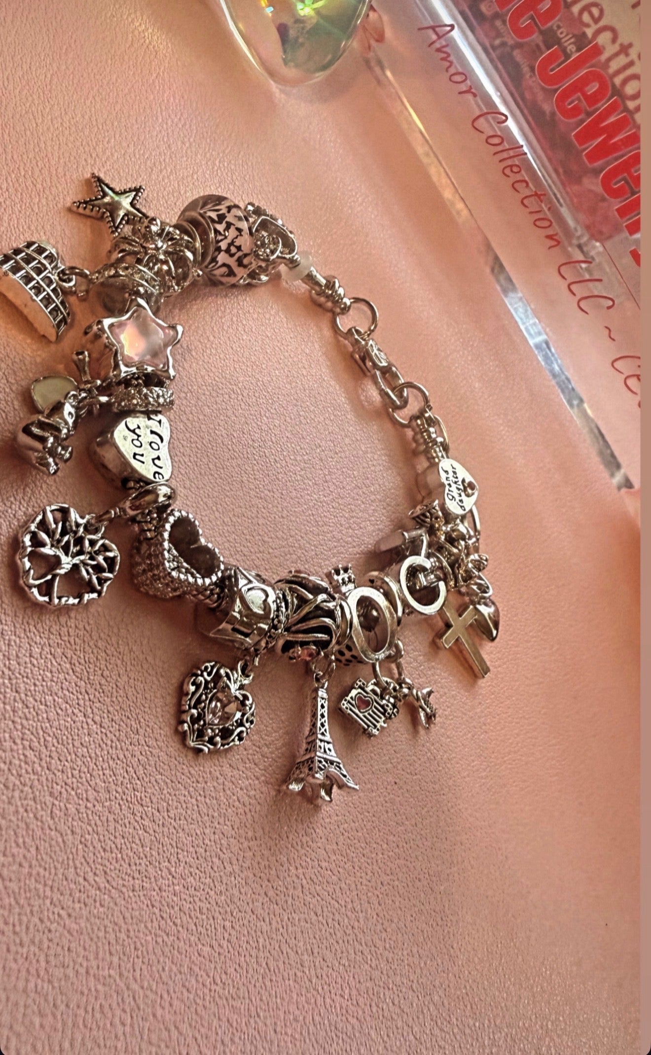 Silver Assorted Custom Charm Bracelet