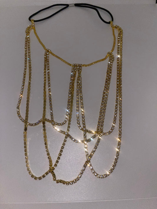 Gold Diamond Thigh Chain