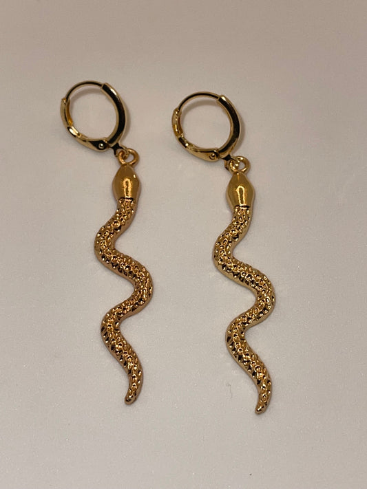 Snake style earrings