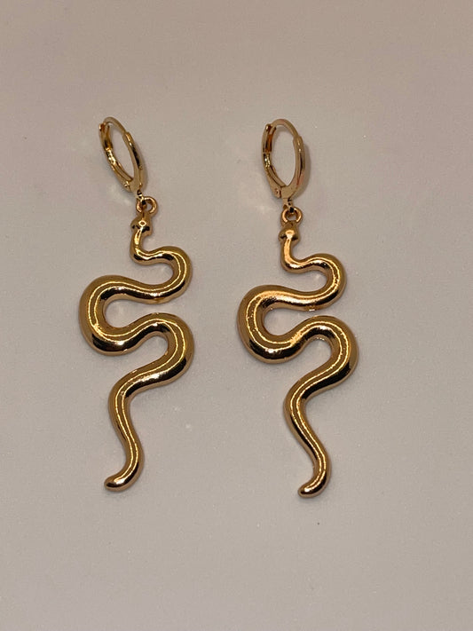 Snake style earrings