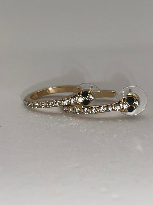 Snake style earrings