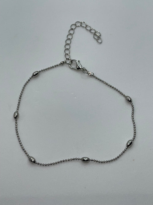 Casual Silver Anklet